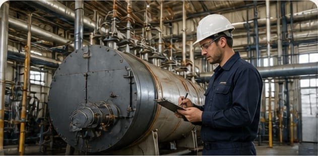Certificación de calderas y operador foguista — trabajo en planta